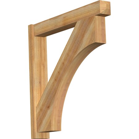 Ekena Millwork Westlake Craftsman Rough Sawn Outlooker, Western Red Cedar, 6"W x 38"D x 38"H OUT06X38X38WTL04RWR